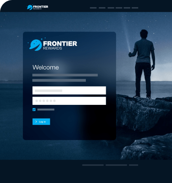 Frontier Platform Login Page